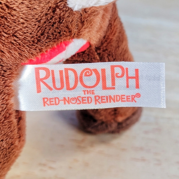 Rudolph The Red-Nosed Reindeer 7" UltraSoft Stuffed Christmas Holiday Plush - Picture 5 of 7